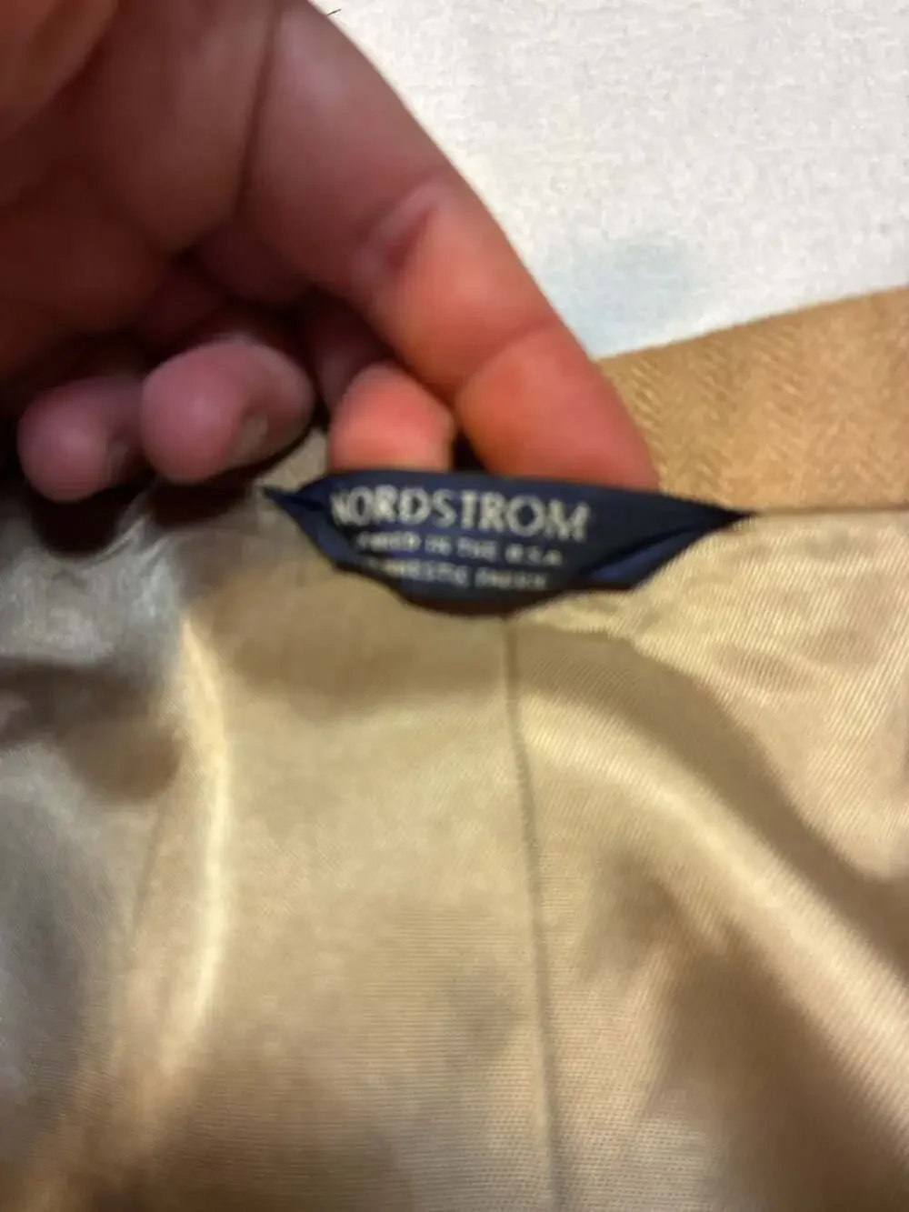 Vintage Nordstrom Men's Tan Camel Hair Sport Coat Blazer Made in USA